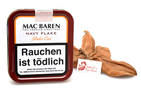 Mac Baren Navy Flake Pfeifentabak 50g Dose Mac Baren Navy Flake Pfeifentabak 50g Dose